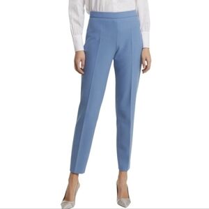Hugo Boss Tiluna Side Zip Pants Trousers Open Blue, Women's Size 6 Slacks